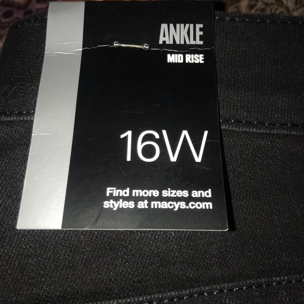 Split ankle black jeans.